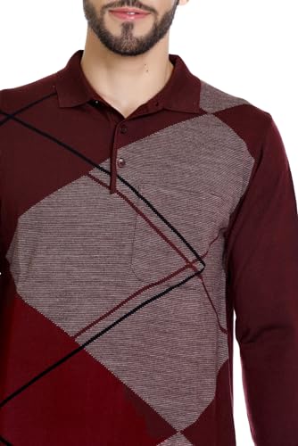 Image of In Love Men's Cotton Blend Warm Winter Wear Top Full Sleeves
