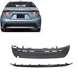 FZJDSD Black Rear Cover Bumper Valance Molding Trim 52169-02060 Compatible with Toyota Corolla LE XLE 2020 2021