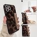 NITITOP Compatible with iPhone 14 Pro Max Case with Wrist Strap Cute Stylish Leopard Aesthetic Tortoise Amber Design for Women Girls Men Soft TPU Shockproof Protective Cover - Brown
