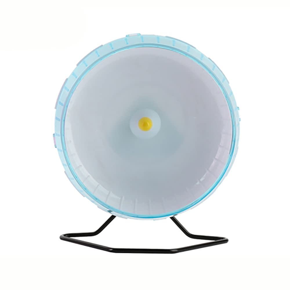Rueda de hámster grande Silent Spinner Rueda de hámster Ruedas de ejercicio de animales pequeños con soporte (25 cm o 30 cm) (Color: Azul, Tamaño: 30 cm)