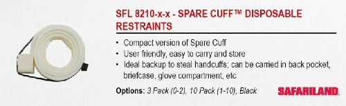Safariland 8210 Flex-Cuf Disposable Restraint (Pack of 10)