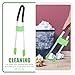 Beaupretty Multi-Function Garbage Clamp Litter Picker with Long Handle, Dual-Rod Trash Grabber Tool for Outdoor Cleanup, Industrial-Grade Waste Pickup Stick for Sanitation and Debris