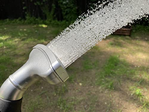 Mivos Doccetta a Mano per Irrigazione da Giardino e Prato - Doccetta da Giardino per Tubo d’Acqua Giardino - Soffione di Irrigazione con Getto d'Acqua Regolabile - Larghezza 10 cm - 9