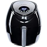 [2019] Air Fryer XL 5.5 QT 8-in-1 By (B. WEISS) Family Size Huge capacity,With Airfryer accessories; PIZZA Pan, (50 Recipes Cook Book),Toaster rack, Cooking Divider. XXL