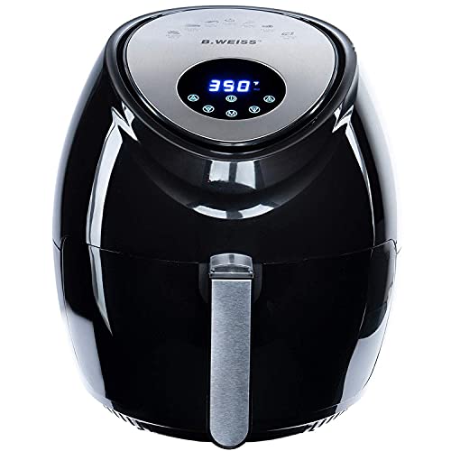 ★ 80% less fat Air Fryer is the healthiest alternative to deep frying as it only requires a tablespoon of oil or less! This means, you will consume 80% less fat while still enjoying all your favorite fried, grilled, baked and roasted foods! The cookb...