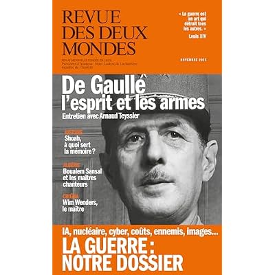 Revue des Deux Mondes novembre 2025: Penser la guerre