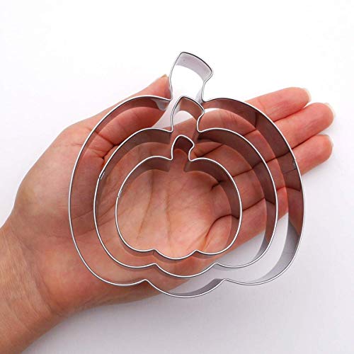 Sweet Cookie Crumbs Pumpkin Cookie Cutter Set, 3 Piece, Stainless Steel #TOP1