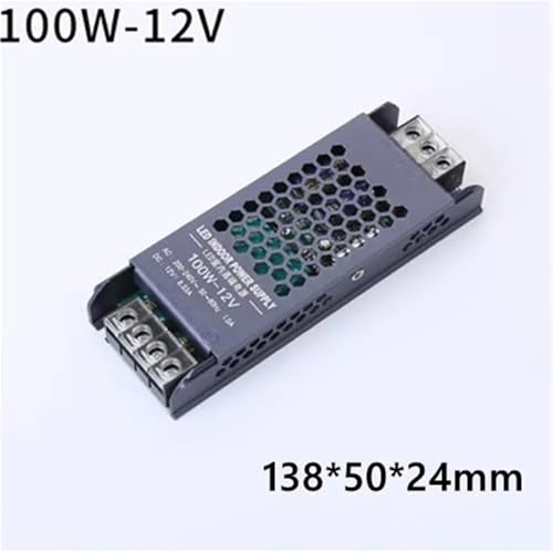 Transformateur AC DC 220V 12V 100W extra plat alimentation à découpage - 2