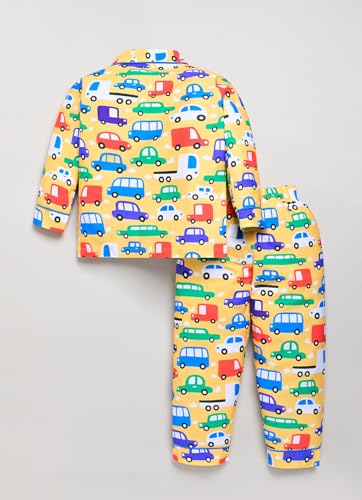Image of Boys Cotton Night Suit - Soft & Comfortable Sleepwear Set|Kids Boys Printed Cotton Night Suit - Summer Nightwear