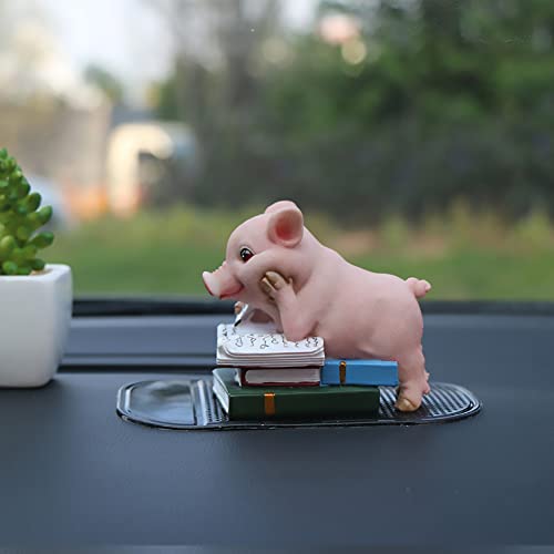 Figura decorativa cerdito en resina divertida miniatura 5