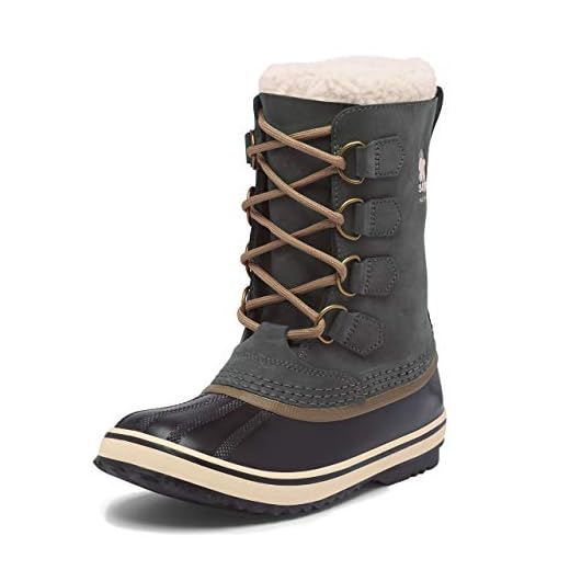 Sorel Bottes d'Hiver pour Femmes, 1964 Pac 2, Gris (Coal), Taille : 42