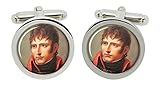 20mm en Diamètre Gift Shop Napoléon Bonaparte 1801 Boutons Manchette en Chrome Boîte