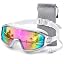 White Band Silver Frame Pink Lens