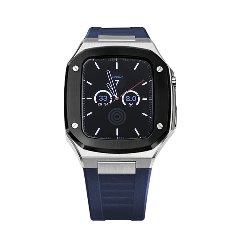 Lunette en métal pour Apple Watch 8 7 6 au bureau et en soirée