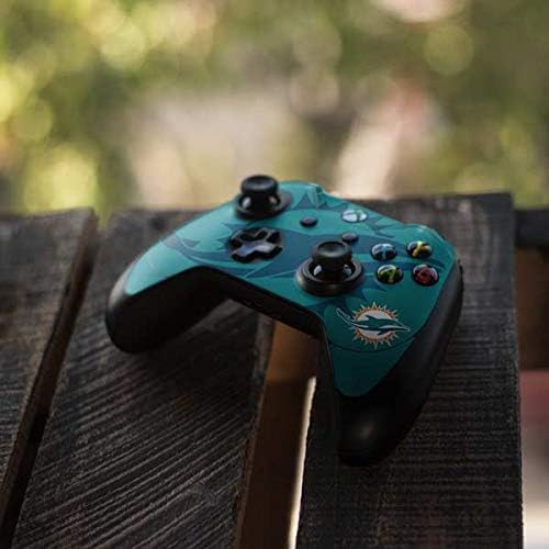 Skinit Decal Gaming Skin Compatible with Xbox One Elite Controller - Officially Licensed NFL Miami Dolphins Double Vision Design