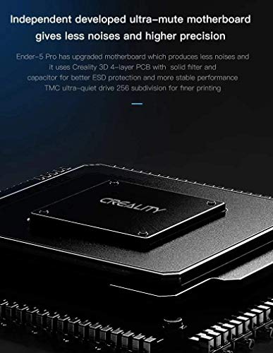 Image of WOL3D Official Creality Ender 5 Pro Model 2023 3D Printer Upgrade Silent Mother Board Metal Feeder Extruder and Capricorn Bowden PTFE Tubing 220 x 220 x 300mm Build Volume