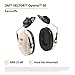 3M PELTOR Hearing Protection Optime 95 Earmuffs, Cap Style Hard Hat Attached, H6P3E/V, 21 dB NRR, Adjustable Earcups, E-A-Rfit Compatible, Stainless Steel, Pack of 1, Beige