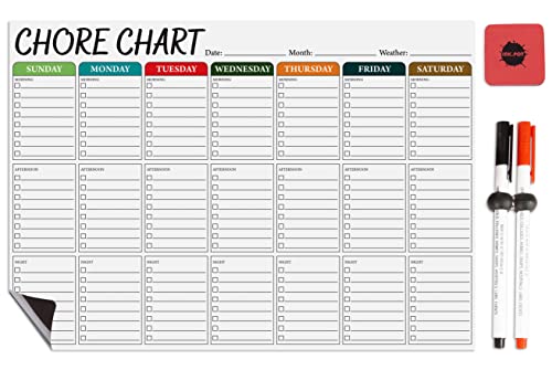 Tableau blanc magnétique pour réfrigérateur avec feutres et effaceur