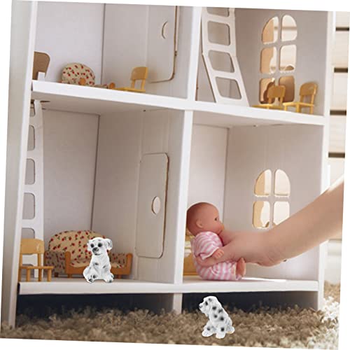 TOYANDONA 4stücke Pack Spielzeughund-minifiguren als Gastgeschenk Bezaubernde Miniatur-spielzeughundfiguren für Junge Mädchen Realistische Hundefiguren Langlebiges Miniaturspielzeug