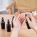 SprayDroplet 2 oz Glass Spray Bottles, Reusable Fine Mist Sprayer Small Spray Bottle, Leak-Proof Design, Perfect for Travel, Skin Care, Perfumes, Botanical, Cleansing (Black, 2oz-48pcs)