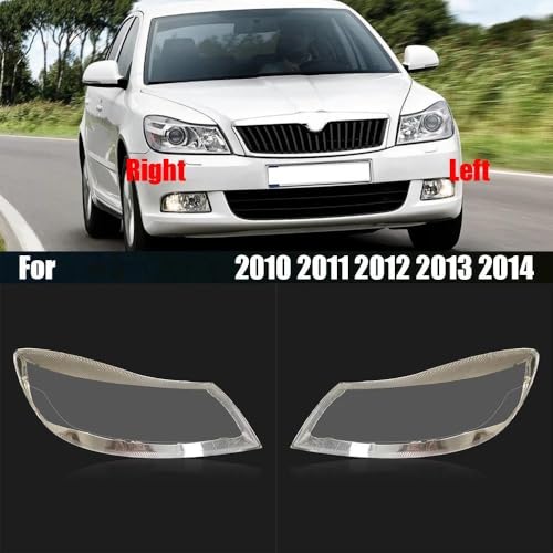Capot phare gauche pour Skoda Octavia 2010-2014 en plastique transparent