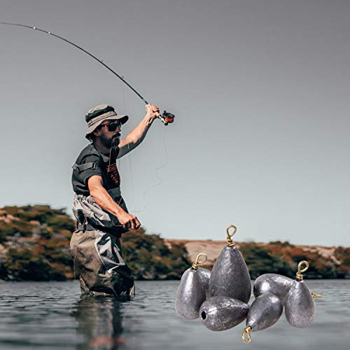 Foto von 54stk Dropshot Angelblei Gewichte Angelzubehör Set Angeln Gewichte Drop Shot Blei Sinker Bass Casting Angelgewichte Kit Salzwasserangeln Bleie Set