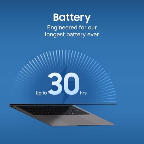 Image of Samsung Galaxy Book6 Pro (Gray, 32GB RAM, 1TB SSD) | Intel Core Ultra 7 (Series 3) | 14 inch WQXGA+ Dynamic AMOLED 2X | 30Hrs Battery Life | 120 Hz Refresh Rate | Dolby Atmos Stereo Speakers | AI PC