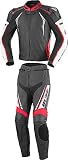 Büse Silverstone Pro 2-Teiler Motorrad Lederkombi 52 Schwarz/Rot/Weiß