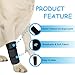 GenetGo Dog Canine Front Leg Brace Paw Compression Sleeve Joint Wraps - Protects Wounds Stop Licking & Prevents Injuries, Sprains Helps with Loss of Stability from Arthritis - Large