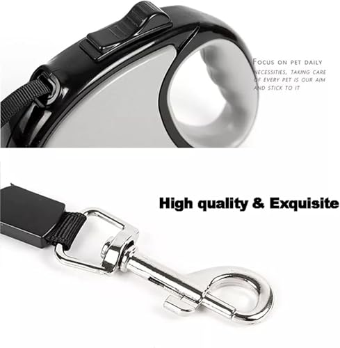 Image of Smart Pet Leash Automatic with Padded Feature and Feather Decoration for Dogs Dog Traction Rope Chain Automatic Retractable Dog Walking Rope Pet Leashes Retractable Pet Leash (3M-15Kg)