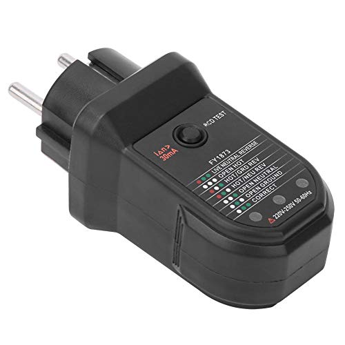 FY1873 Socket Tester, Outlet Tester Light Indicator Safety Testing Detector (EU Plug 220V)(EU Plug 220V) - Image 8