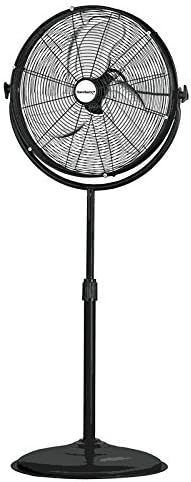 CASRTOL FES50-T5 Grounded 140W 120 VAC High Velocity Pedestal Fan Stand with 3 Speeds