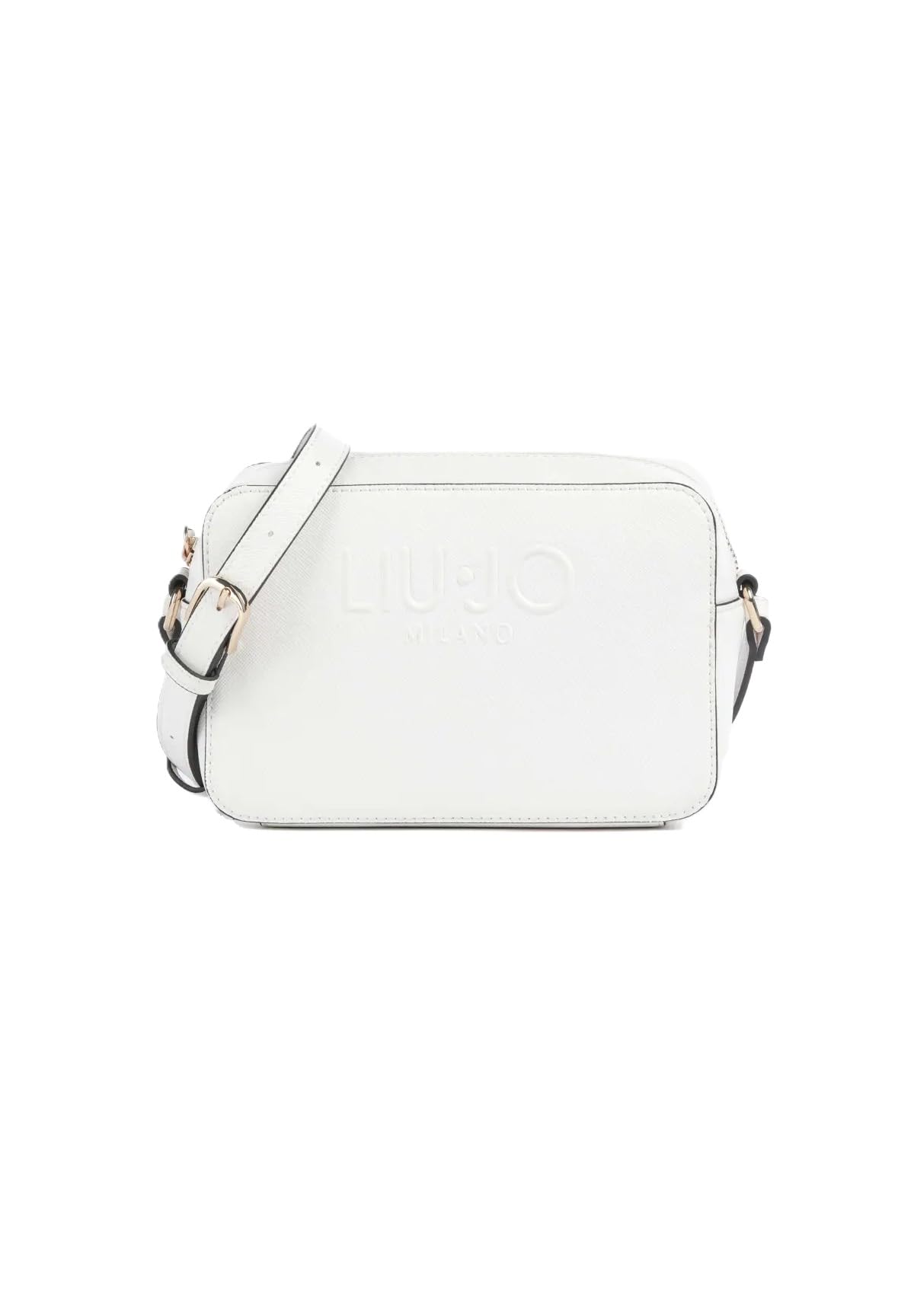 Exclusivo bolso Liu Jo Halona Camera Case M sofisticado color crema 4