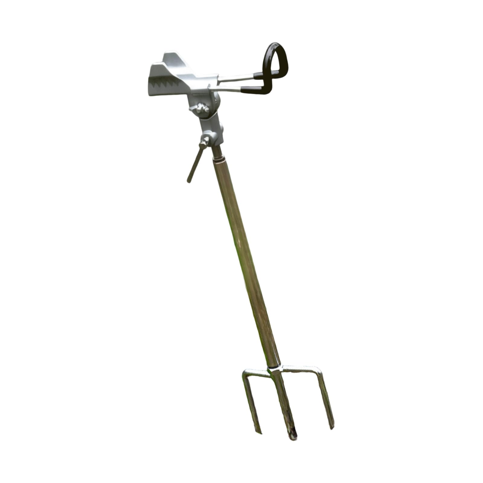 QIAOLIDA Sturdy Stainless Steel Fishing Rod Holder For Waterfront Fishing With 360 Degree Rotation And Adjustable Position