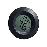 wufeng Mini Práctica Cubierta Digital Ronda termómetro higrómetro Temperatura Humedad Medidor Pantalla LCD