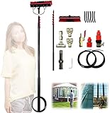 Kit De Limpieza Con Cepillo Telescópico, Cepillo Para Limpiar Ventanas, Poste Con Alimentación De Agua, Cepillo Telescópico Extensible, Limpiador Para Techos De Invernadero, Limpiador De Ventanas Par