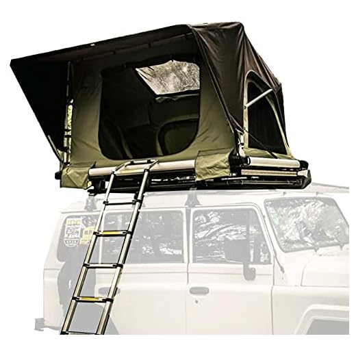 Barraca de teto para carro em ABS, tenda superior macia, helicóptero hidráulico de um quarto com escada dobrável em liga de alumínio small gift