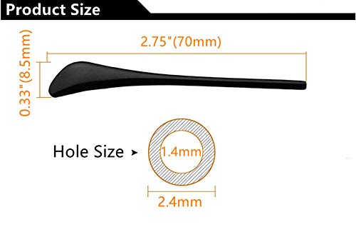 Sunglass Temple Tips,Replacement Ear Sock Glasses End Tips/Eye Tips Retainer,Clear Eyeglasses Piece Tube Sleeve Anti-Slip for Aviator Sunglass Eye Glasses Frames/Thin Metal Eyewear Frame