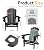 CLOUDEEP Folding Adirondack Chair, HDPE Plastic Black Adirondack Chairs Weather Resistant, Oversized Outdoor Fire Pit Chairs with Cup Holder and Umbrella Hole for Patio Garden, Lawn and Poolside