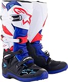 Alpinestars Tech 7 Bottes de motocross (Black/White/Blue,13 (48))