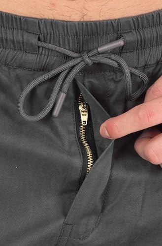 Image of RynoGear Oversized Cotton Cargo Pants for Men || Pant for Man || Wide Leg Cargo for Men || Brass Metal Zipper on Fly & Side Cargo Pockets