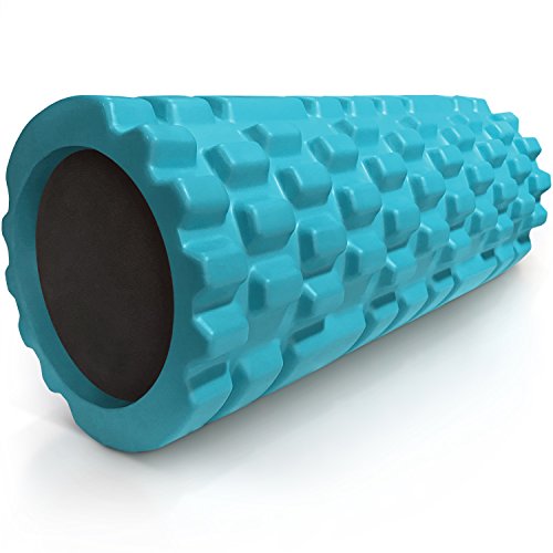321 Strong Foam Roller - Medium Density Deep Tissue Massager For Muscle Massage And Myofascial Trigger Point Release, With 4K Ebook - Aqua #TOP2