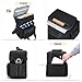 holuxer Insulated Lunch Bag & Lunch Box for Men - Double Deck Reusable Lunch Bag for Women Tote Cooler Bag Leakproof Soft Expandable - Large Lunchbox for Work/Adult/Picnic/Outdoor (Black，15L)