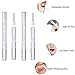 AyeVision SUEIANNMN 20Pcs Transparent Twist Pens,3ml Nail Twist Pens Empty Transparent Nail Oil Pen with Brush Empty Cuticle Oil Pen Cosmetic Container Pen for Lip Gloss Eyelash Growth Liquid