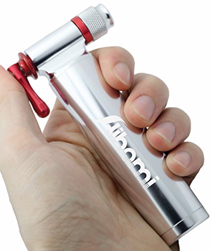 Aihomi CO2 INFLATOR - Simple & Safe Inflator Tool with Cartridge Storage Canister – Fits Presta and Schrader Valve – CO2 Bike Pump for Road, Mountain, and BMX Bikes - No CO2 16g Cartridges Included