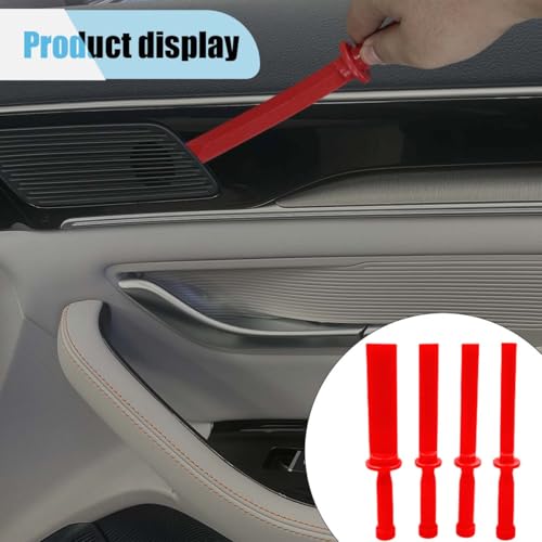 Image of 4PCS Plastic Chisel Scraper Set, Non-Marring Plastic Scraper Tools, Safe Chisel Remover Scraper, Chemical-Resistant Scraping Tools for Removes Debris, Paint, Adhesives, and Film