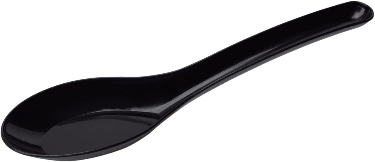Karat U2015B Med-Heavy Weight Asian Soup Spoon - Black -1,000 ct