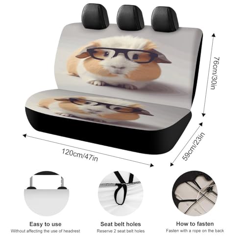 Funda de asiento de coche Smiling contra suciedad de perros, protector universal lavable 2