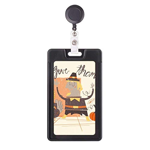 Porte-badge rétractable Thanksgiving idée cadeau originale pour collègue de bureau