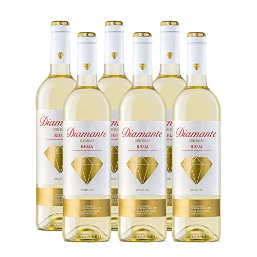Momentos Santiamen Halbsüßer Weißwein Diamante 75 cl - D.O. La Rioja Bodegas Franco Española (6 Flaschen) Cover